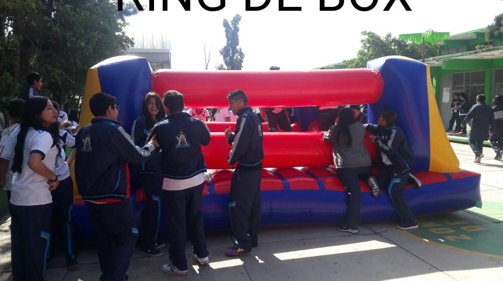 Ring de Box inflable con guantes gigantes para eventos sociales y fiestas